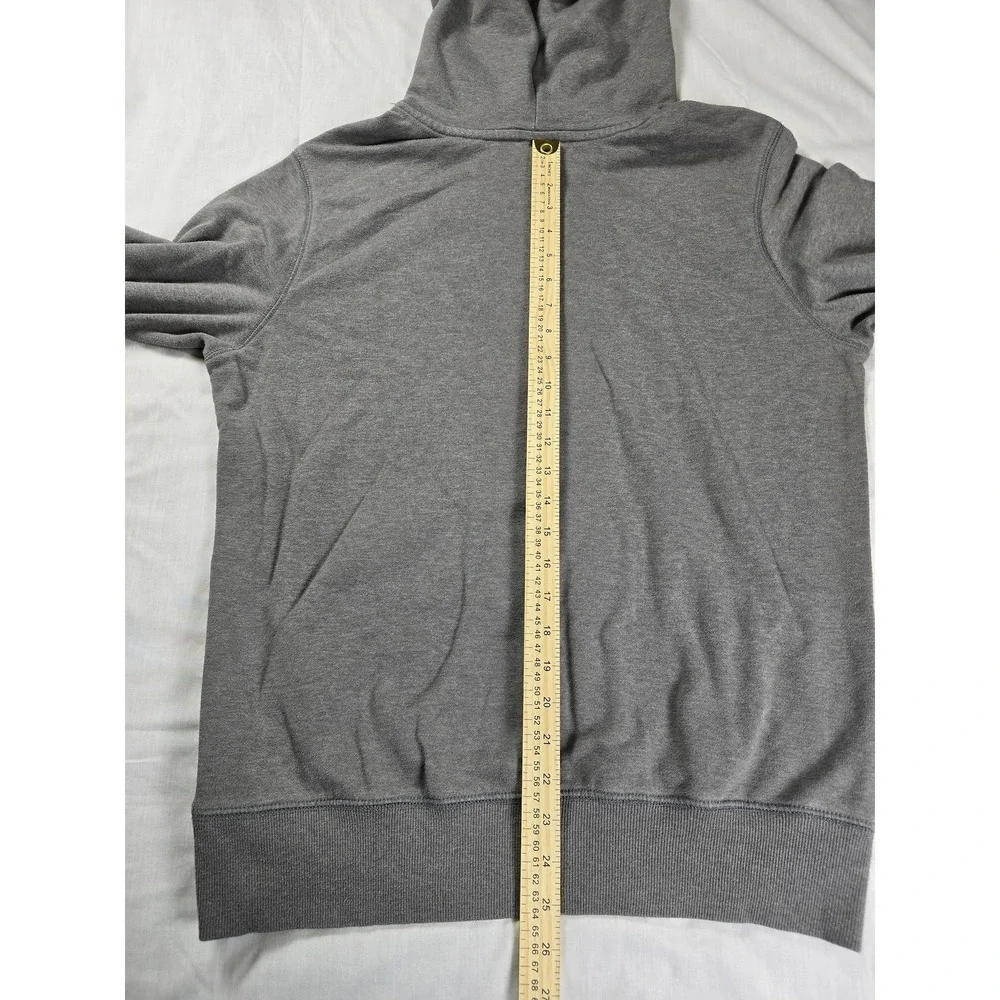 The North Face Hoodie Mens Medium Gray Pullover Sweatshirt Small Logo‎ Patch